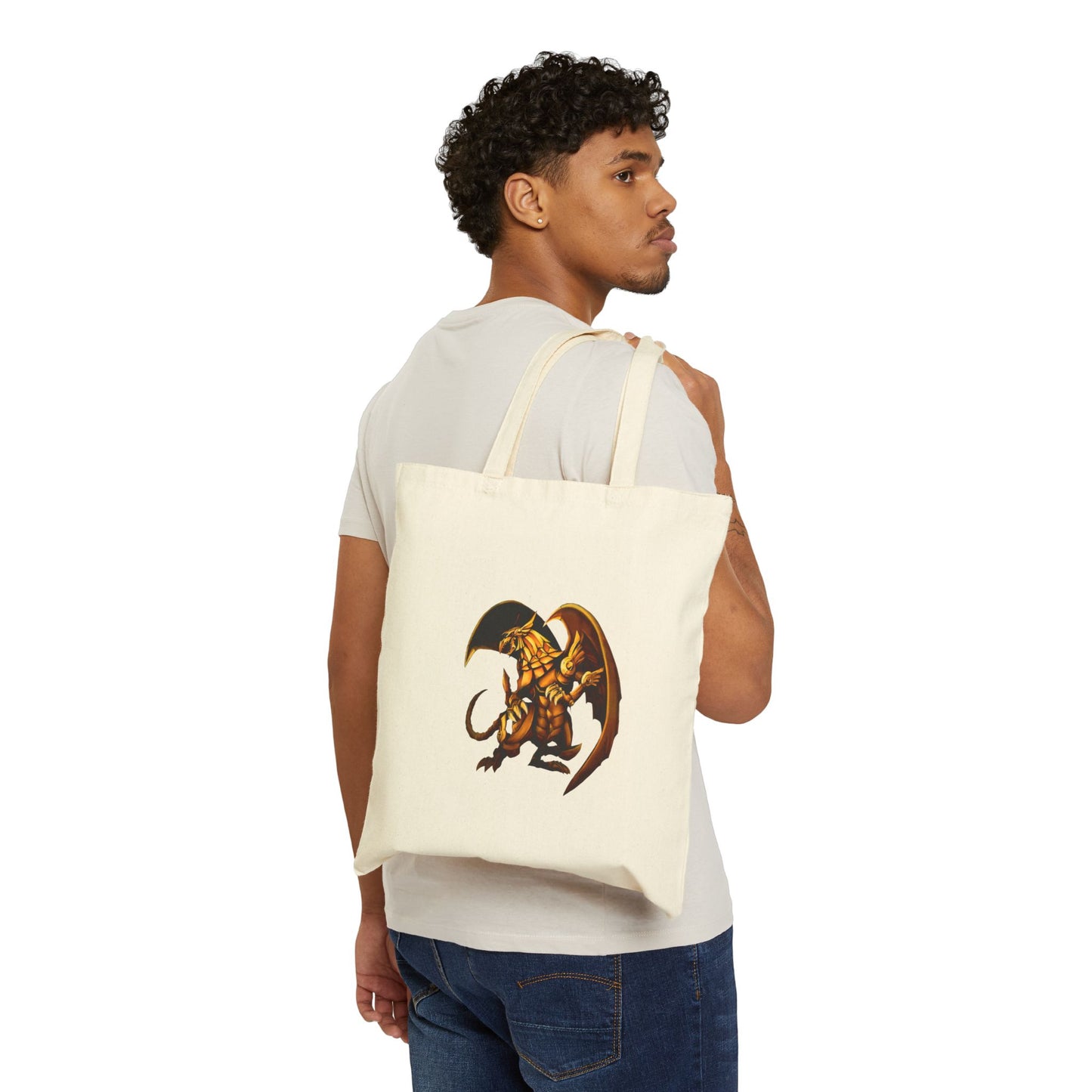 Winged dragon of Ra Cotton Canvas Tote Bag