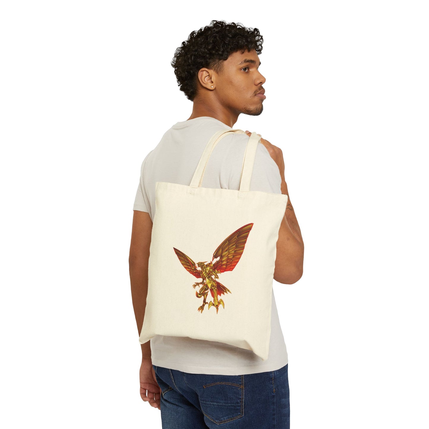 Winged dragon of Ra Cotton Canvas Tote Bag
