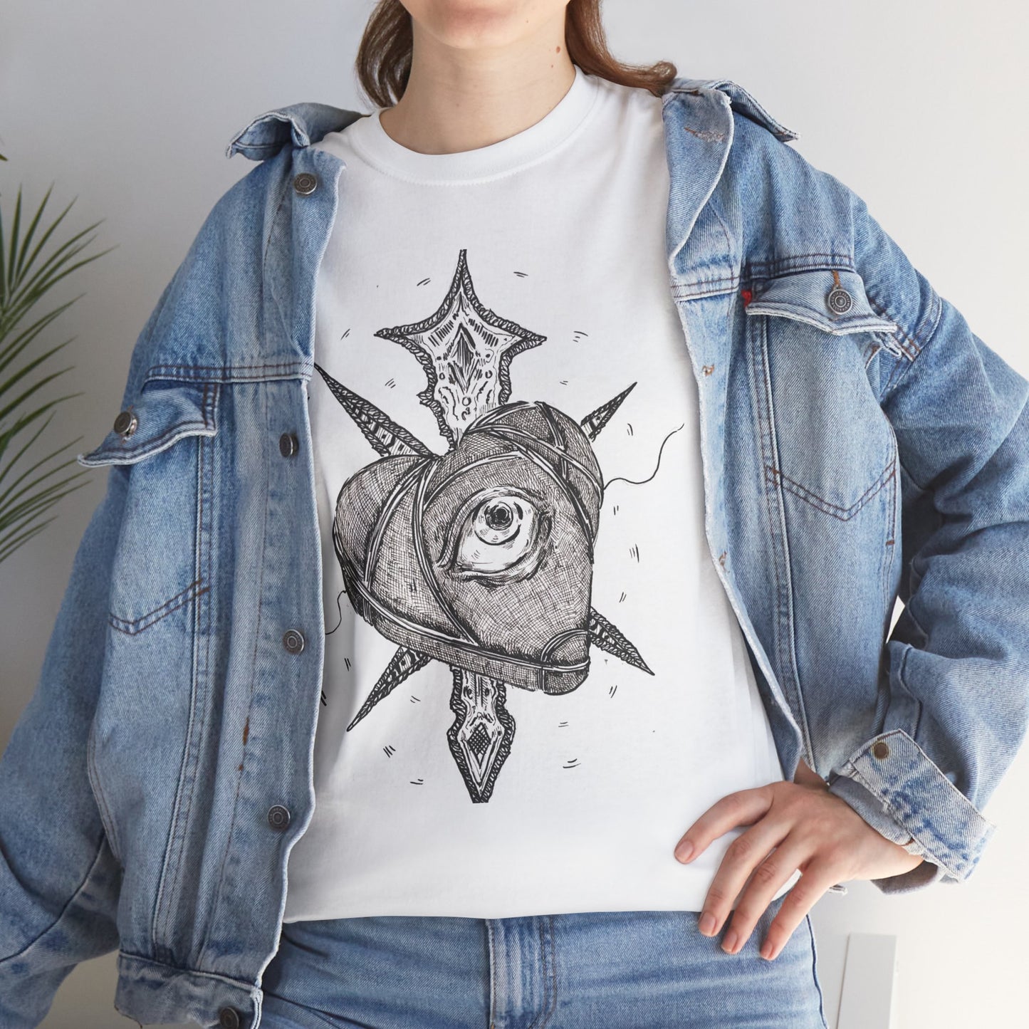 Unisex cotton crew tee ( live2feel )