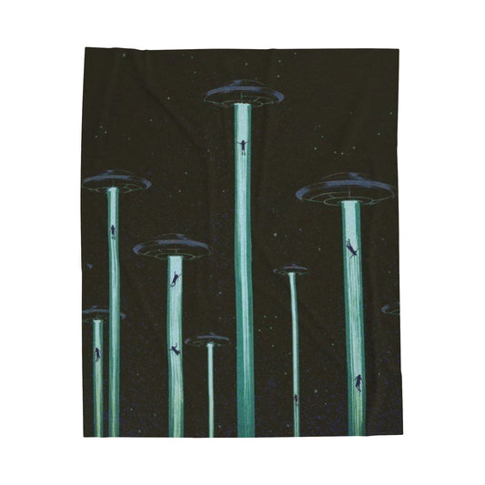 UFO Velveteen Plush Blanket